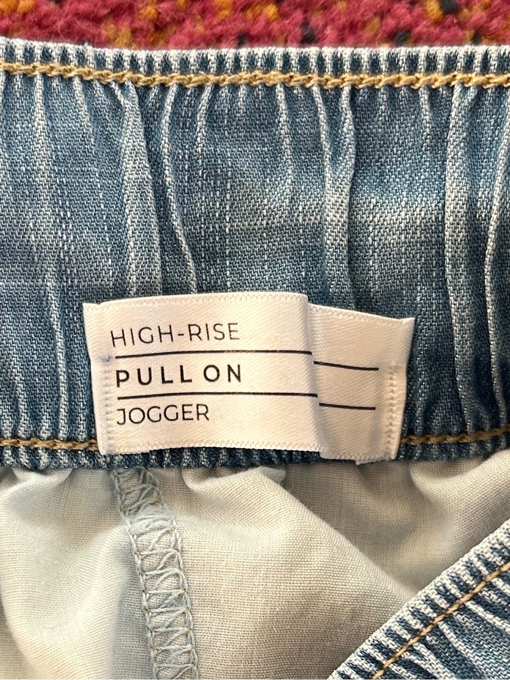 Lane Bryant | Women’s Chambray Blue High Rise Pull On Drawstring Jogger Pants 14 - Picture 12 of 16